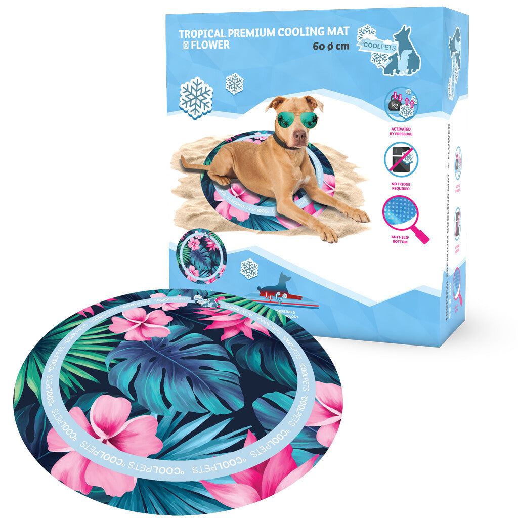 Mata chłodząca CoolPets FLAMINGI SOLID GEL