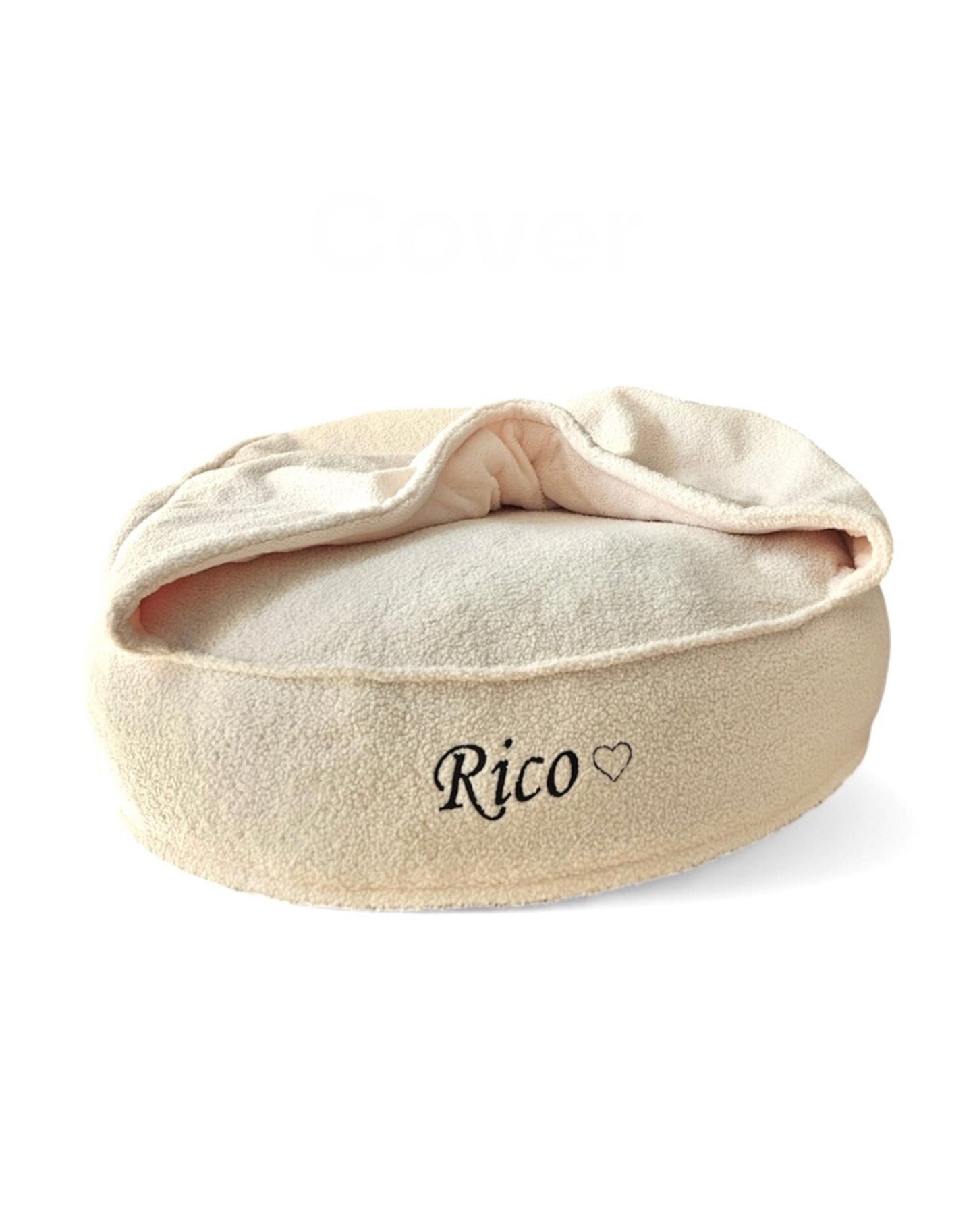 Corduroy bed Classic in cappuccino color