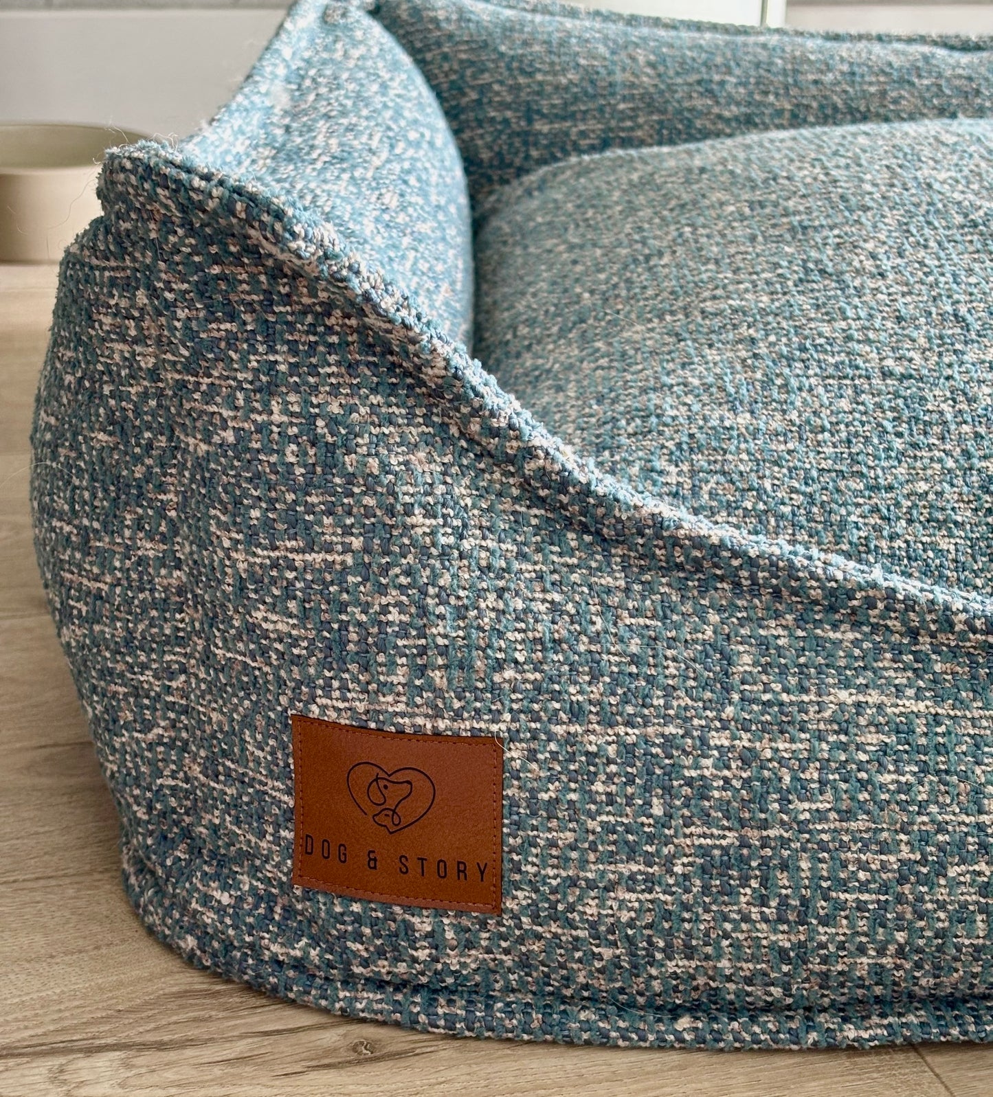 Corduroy bed Classic in cappuccino color