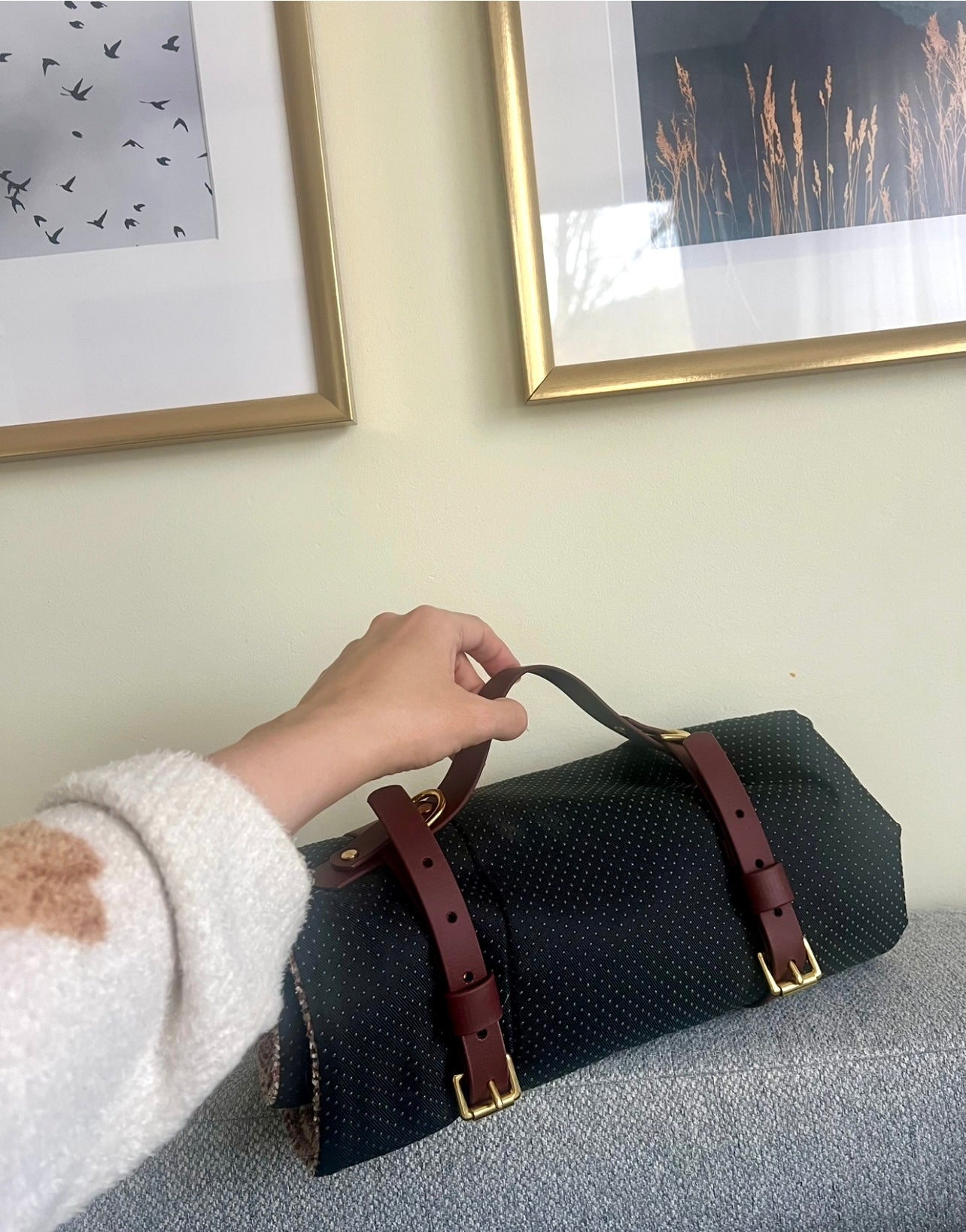 Uniwersalne zapięcie do maty lub koca z regulacją BIOTHANE