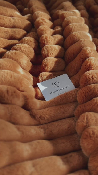Fluffy blanket for a dog COZY TIME